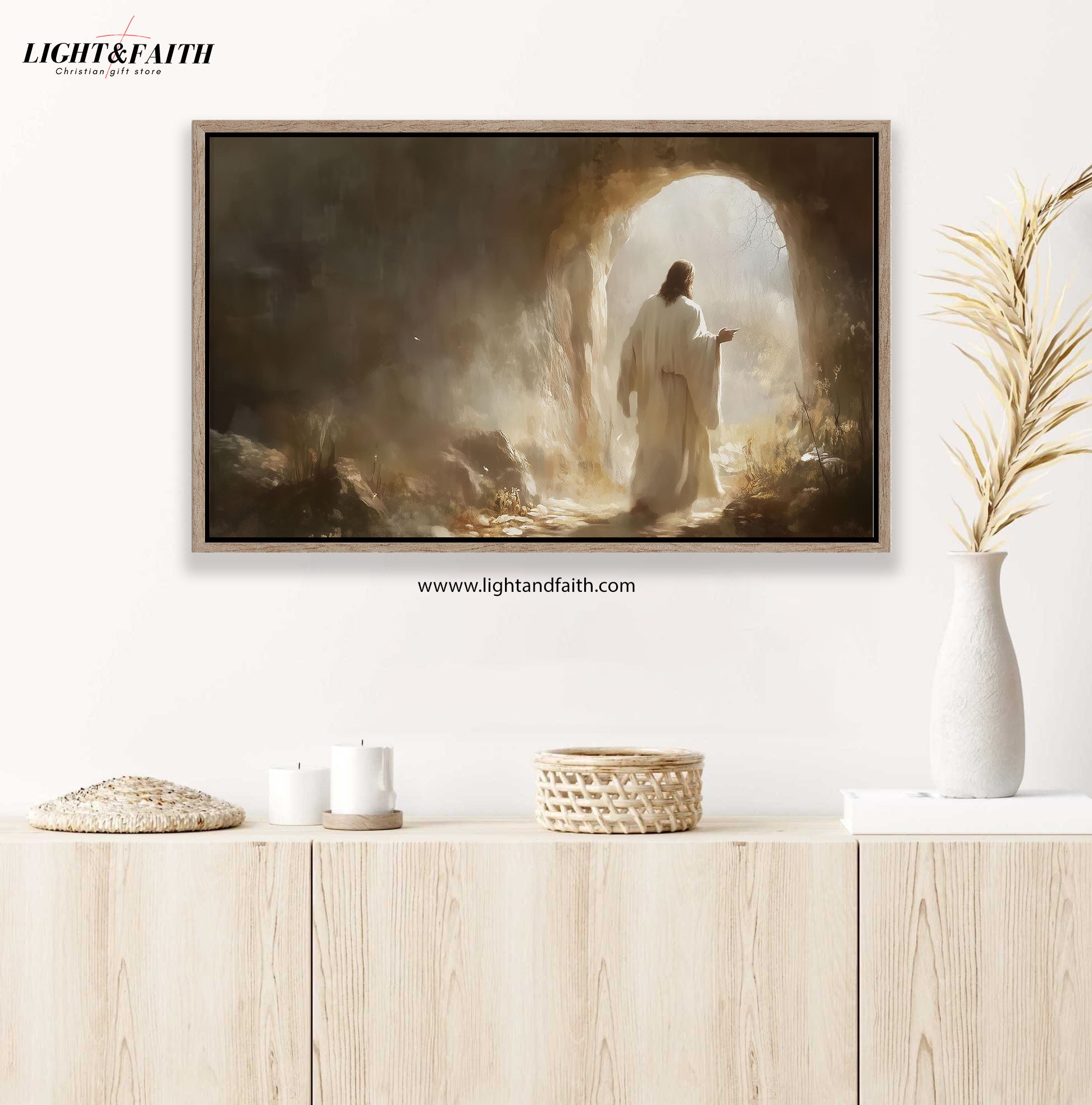 Jesus Christ Resurrected Poster, Easter Poster, Jesus Christ Leaving The Tomb Poster, Jesus Alive, Christian Wall Art, Resurrection